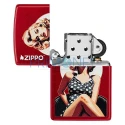 Bricheta originala de vanzare Zippo Polka Dot Pinup cu flacara rezistenta la vant