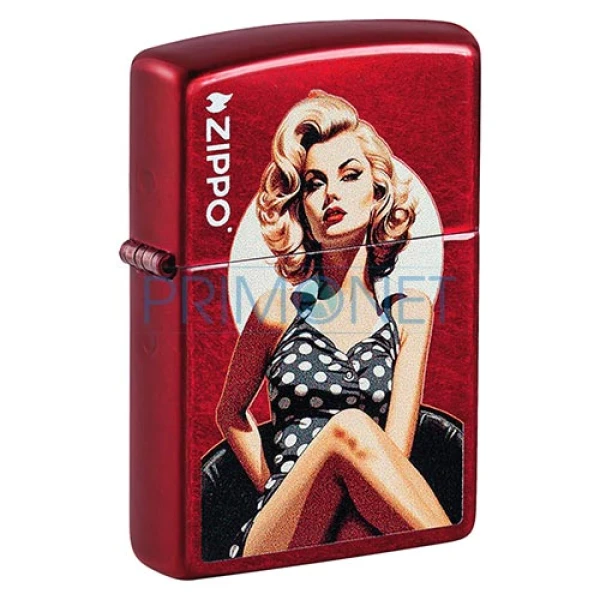 155149 Bricheta Zippo Polka Dot Pinup