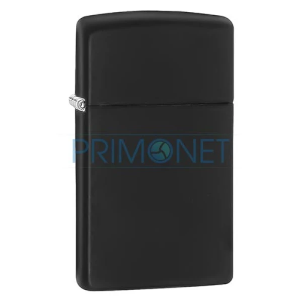 Bricheta de calitate marca Zippo original model Slim Black Matte cu benzina