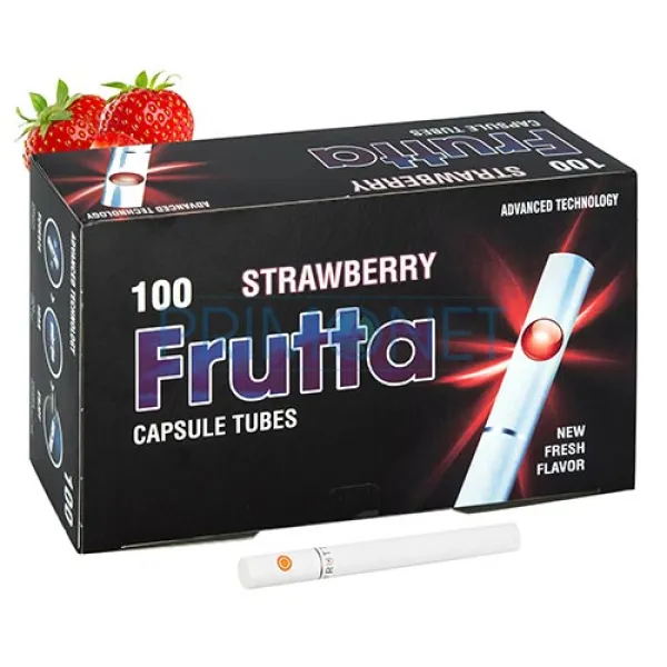 Tuburi Tigari Frutta Click Strawberry (20 mm) 100 Tuburi Tigari Frutta Click Strawberry (20 mm) 100