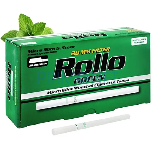 Tuburi Tigari Rollo Micro Slim Menthol 200 Tuburi Tigari Rollo Micro Slim Menthol 200